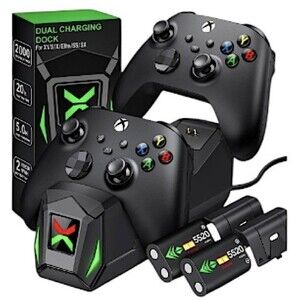 Ultimate Xbox One/Series X|S Controller Charger with 2 Rechargeable Batteries